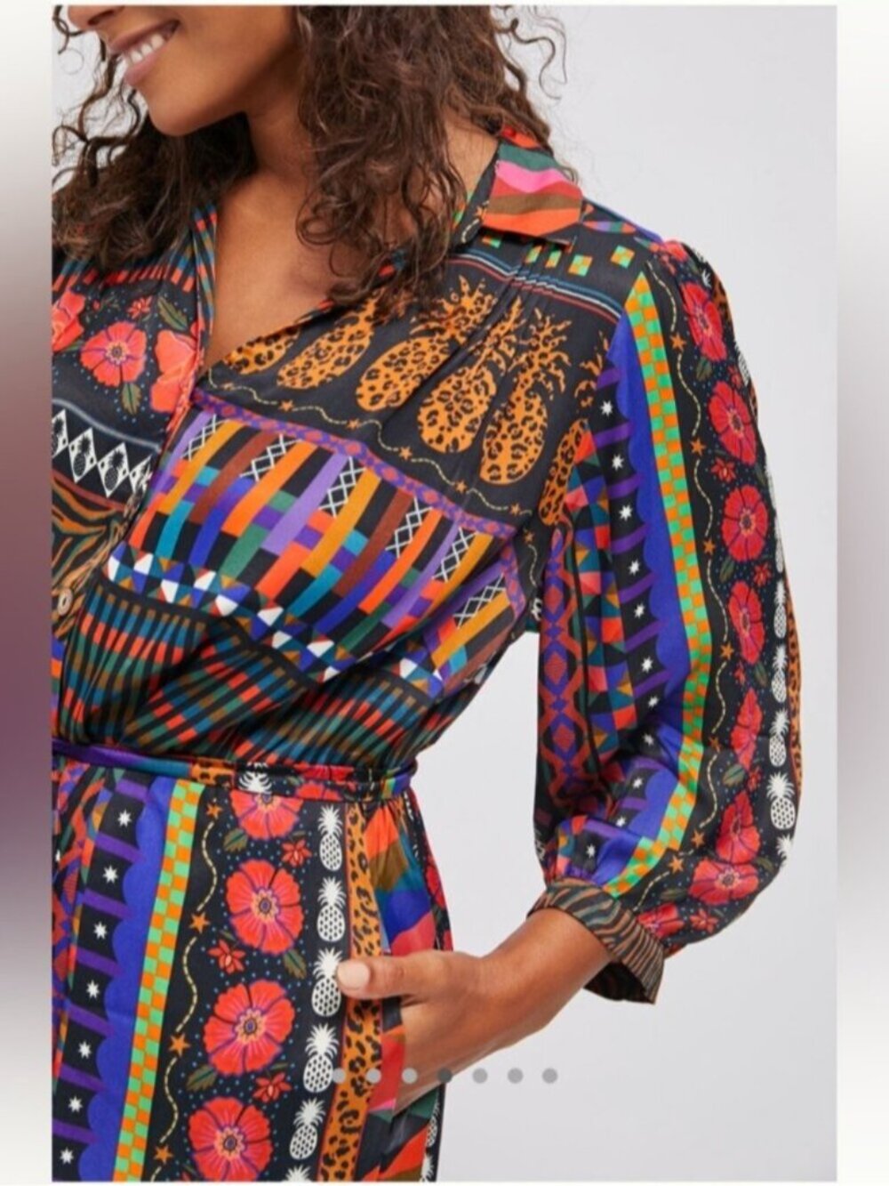 Farm Rio for Anthropologie Ciela Midi Shirtdress - Small, runs BIG! - Picture 5 of 14